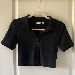 Aritzia Sunday Best Audio Top Polo crop top sz Sz (priced at $7 for order $100+)